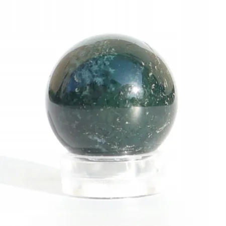 Agat mszysty kula kulka naturalny kamień czakry bez podstawki Ø 2cm 1szt.