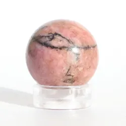 Rodonit Peru kulka kula naturalny kamień czakry bez podstawki Ø 2cm 1szt.