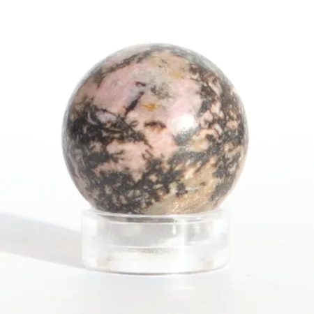 Rodonit Peru kulka kula naturalny kamień czakry bez podstawki Ø 2cm 1szt.