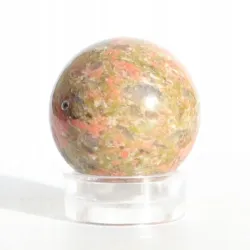 Unakit kula kulka naturalny kamień czakry bez podstawki Ø 2cm 1szt.