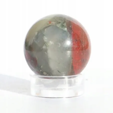 Heliotrop Afryka kula naturalny kamień czakry bez podstawki Ø 2cm 1szt.