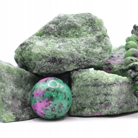 Zoist zoisyt kula kulka naturalny kamień czakry bez podstawki Ø 2cm 1szt.