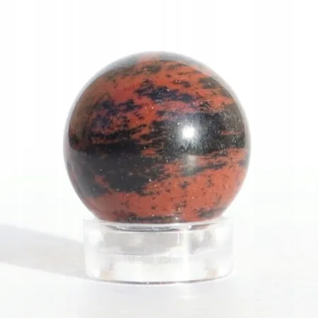 Obsydian Mahoniowy kulka naturalny kamień czakry bez podstawki Ø 2cm 1szt.