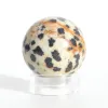 Jaspis dalmatyńczyk kulka naturalny kamień czakry bez podstawki Ø 2cm 1szt.