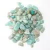 Amazonit, kamienie z dziurką, otoczaki 3-10mm, Zestaw 20g