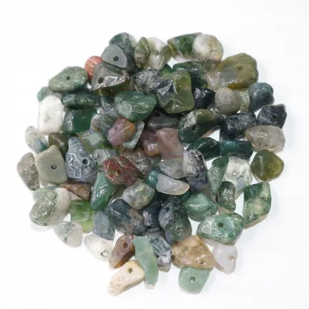 Agat indyjski naturalny, kamienie z dziurką, otoczaki 3-10mm, Zestaw 20g