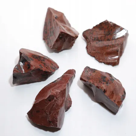 Obsydian Mahony, naturalny, surowy, bryłki Meksyk 1 szt L