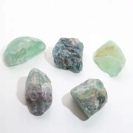 Fluoryt naturalny surowy zielony kryształ kamień geniuszy L 20-30g 1szt.