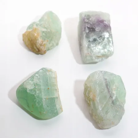 Fluoryt naturalny surowy zielony kryształ kamień geniuszy XL 30-40g 1szt.