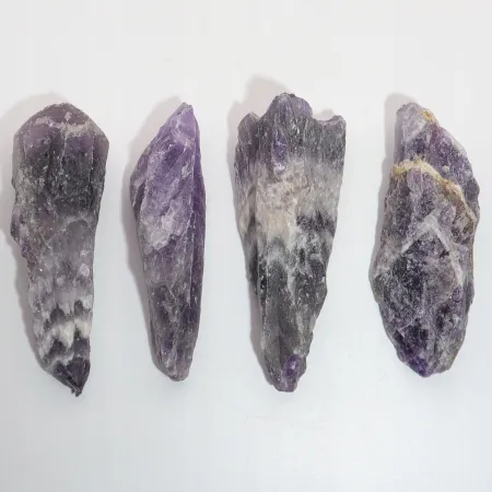 AMETYST chevron naturalny surowy, kamień czakry XL