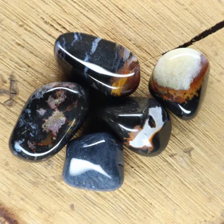 Sardonyks otoczak kamień naturalny sardonyx L 1 szt.