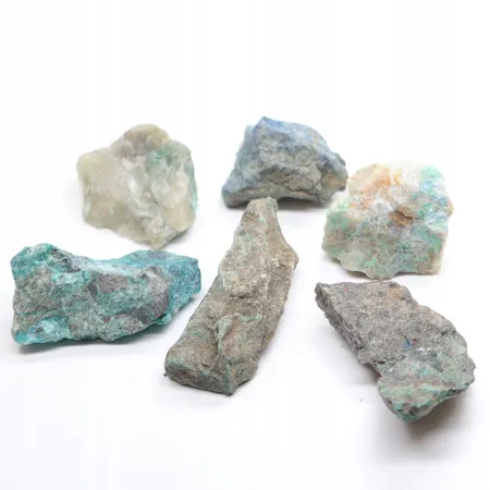 CHRYZOKOLA naturalny surowy kamień czakry M 1szt.