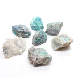 CHRYZOKOLA naturalny surowy kamień czakry S 1szt.