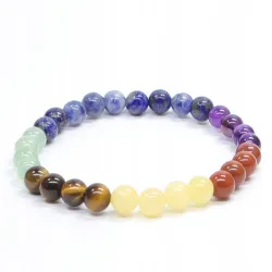 Bransoletka Chakra: Kamień naturalny kulka o rozmiarze 6mm