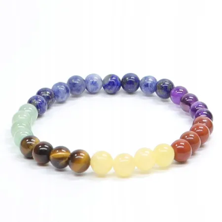 Bransoletka Chakra: Kamień naturalny kulka o rozmiarze 6mm