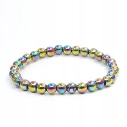 Bransoletka Hematyt Angel Aura: Kamień naturalny kulka 6mm