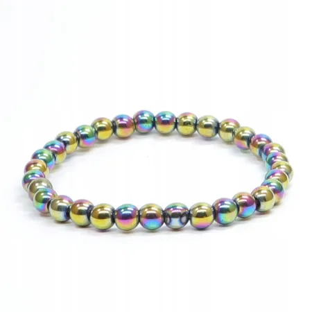 Bransoletka Hematyt Angel Aura: Kamień naturalny kulka 6mm