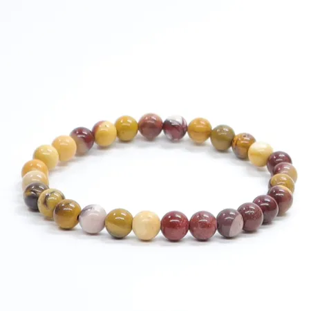 Bransoletka Jaspis mokait : Kamień naturalny kulka o rozmiarze 6mm