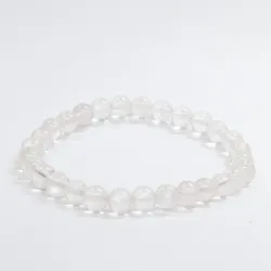 Bransoletka Kryształ górski : Kamień naturalny kulka o rozmiarze 6mm