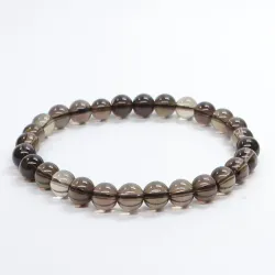Bransoletka Kwarc dymny: Kamień naturalny kulka o rozmiarze 6mm