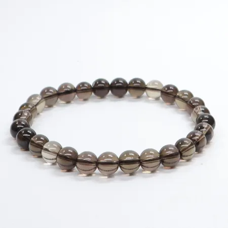 Bransoletka Kwarc dymny: Kamień naturalny kulka o rozmiarze 6mm
