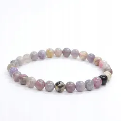 Bransoletka Rubelit: Kamień naturalny kulka o rozmiarze 6mm