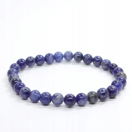 Bransoletka Sodalit: Kamień naturalny kulka o rozmiarze 6mm