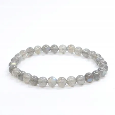 Bransoletka Labradoryt najwyższa jakość: Kamień naturalny kulka 6mm