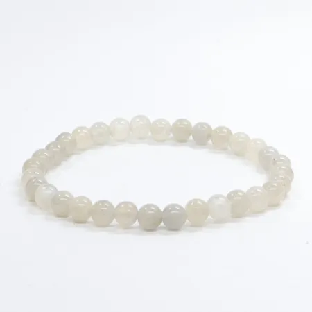 Bransoletka Labradoryt szary: Kamień naturalny kulka rozmiar 6mm