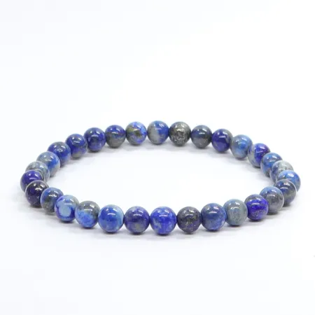 Bransoletka Lapis lazuli: Kamień naturalny kulka rozmiar 6mm