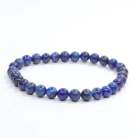 Bransoletka Lapis lazuli AA: Kamień naturalny kulka rozmiar 6mm