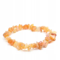 Bransoletka Awenturyn pomarańczowy drobny chips