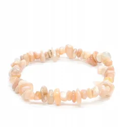 Bransoletka Kamień księżycowy pomarańczowy drobny chips