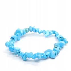 Bransoletka Turkmenit niebieski drobny chips