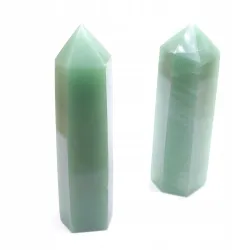 Awenturyn zielony wieża polerowany obelisk z kamienia naturalnego 1szt