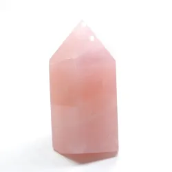 Wieża Kwarc Różowy szlifowany polerowany obelisk kamień naturalny 1szt 419g