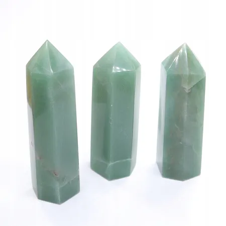 Awenturyn zielony wieża polerowany obelisk z kamienia naturalnego 1szt