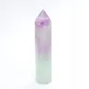 Fluoryt tęczowy wieża polerowany obelisk z kamienia naturalnego 1szt
