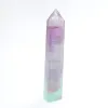 Fluoryt tęczowy wieża polerowany obelisk z kamienia naturalnego 1szt