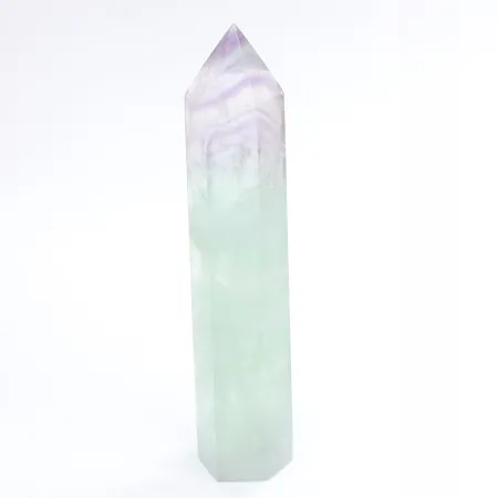 Fluoryt tęczowy wieża polerowany obelisk z kamienia naturalnego 1szt