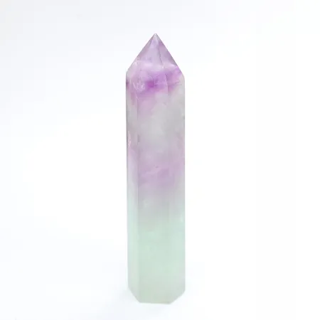 Fluoryt tęczowy wieża polerowany obelisk z kamienia naturalnego 1szt