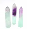 Fluoryt tęczowy wieża polerowany obelisk z kamienia naturalnego 1szt