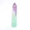 Fluoryt tęczowy wieża polerowany obelisk z kamienia naturalnego 1szt