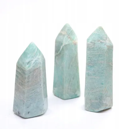 Amazonit wieża polerowany obelisk z kamienia naturalnego 1szt