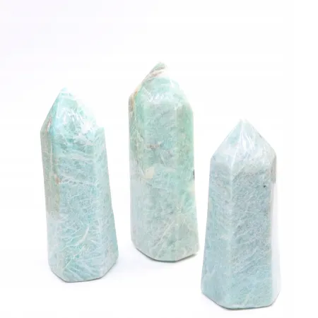 Amazonit wieża polerowany obelisk z kamienia naturalnego 1szt