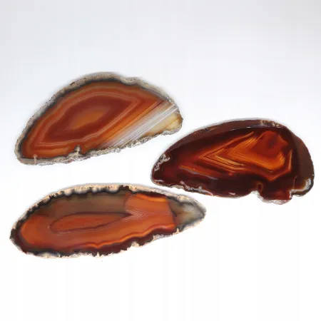 Agat czerwony plaster polerowany podłużny 1szt. dł. 7,4-10,5 szer. 3-5,7cm