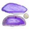 Agat fioletowy plaster XL podłużny 1szt. dł. 9,1-12,4 szer. 3,2-5,1cm