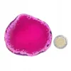 Agat różowy plaster polerowany owalny XL 1 szt. dł. 7-9,3 szer. 5,8-7,9cm