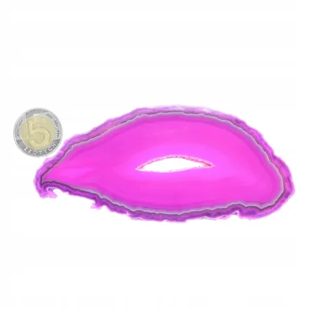 Agat różowy plaster polerowany JUMBO 1 szt. dł. 10,2-13,9 szer. 5-6,1cm