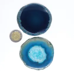 Agat turkus plaster polerowany duży 1 szt. dł. 6,2-8 szer. 5,3-7,3cm